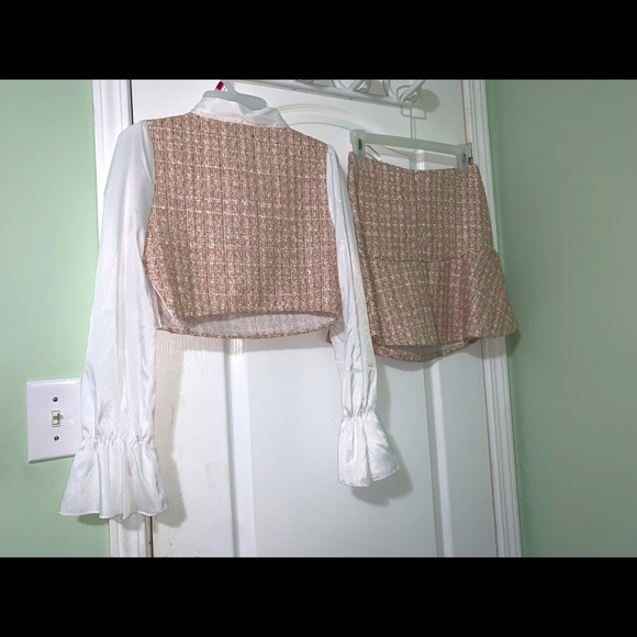 SHEIN - 2 piece tweed skirt set. - Picture 3 of 5